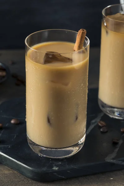 Słodkie Homamde Iced Horchata Latte — Zdjęcie stockowe