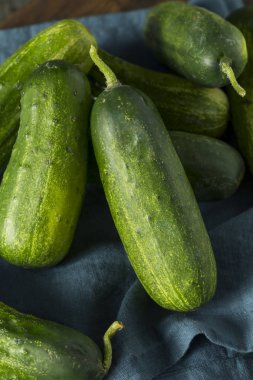 Ham yeşil organik turşu salatalık