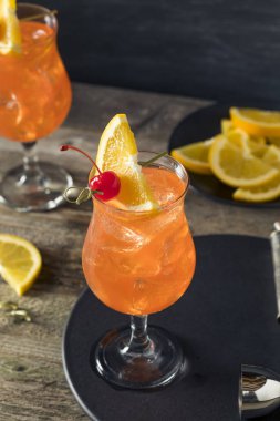 Cold Refreshing Singapore Sling Cocktail clipart
