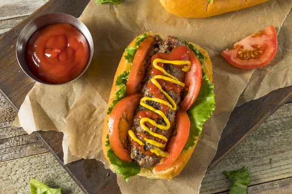 Homemade Burger Hot Dogs — Stock Photo, Image