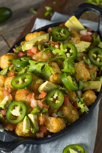 Σπιτική Μεξικάνικη Tater Tot Nachos τάχος — Φωτογραφία Αρχείου