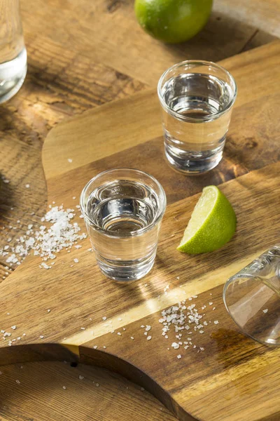 Álcool Mezcal Tequila Shots — Fotografia de Stock