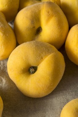 Ham organik sarı Donut Satürn şeftali