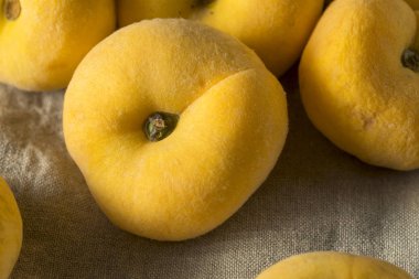 Ham organik sarı Donut Satürn şeftali