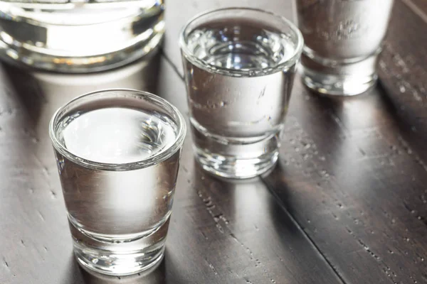 Cancella alcolici russo Vodka Shots — Foto Stock