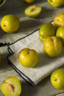 Ham yeşil organik Pluots