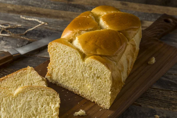 Homemade Sweet Brioche Bread Loaf — Stock Photo, Image