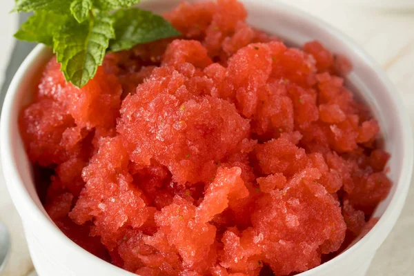 Crème glacée italienne à la fraise Granita maison — Photo