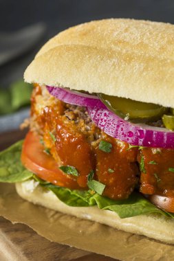 Ev yapımı lezzetli köfte sandviç