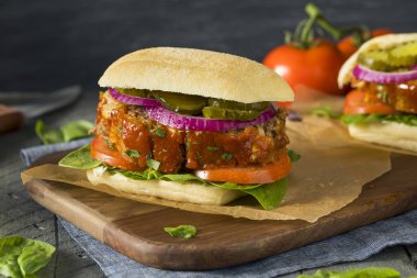 Ev yapımı lezzetli köfte sandviç