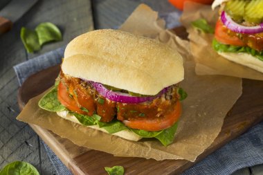 Ev yapımı lezzetli köfte sandviç