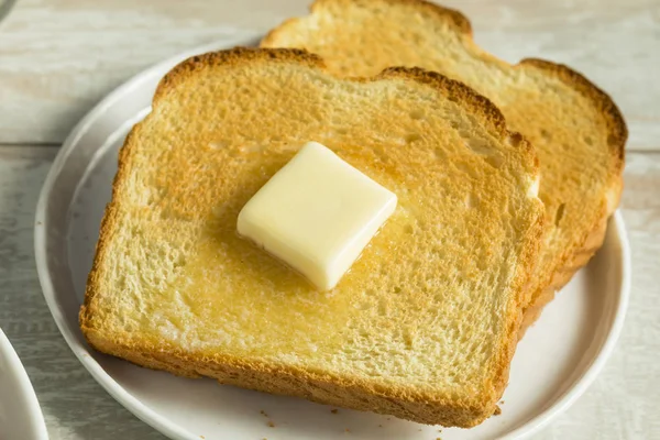 Torrada de pão branco saudável — Fotografia de Stock
