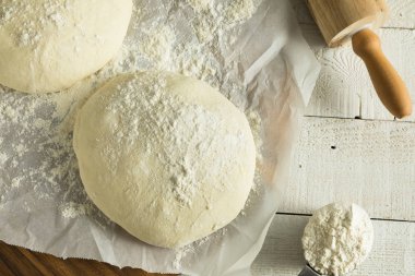 Ham organik beyaz Pizza hamur topu