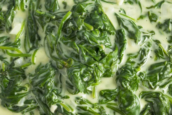 Ev yapımı krem kremalı ıspanak