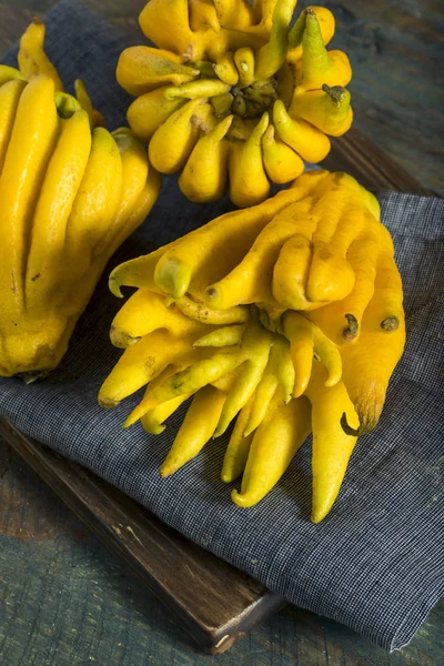 Agrumi della mano dei Buddha biologici gialli — Foto Stock