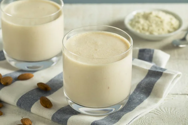 Frullato di proteine della vaniglia del siero di latte biologico — Foto Stock