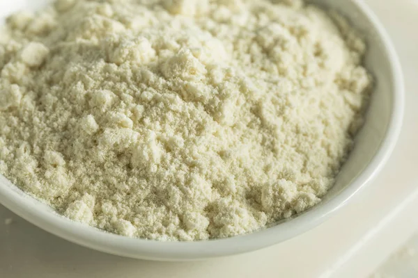 Organické bílé vanilkový Protein Prášek — Stock fotografie