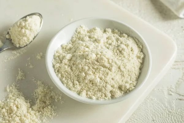 Organic White Vanilla Protein Powder — Stock Photo, Image