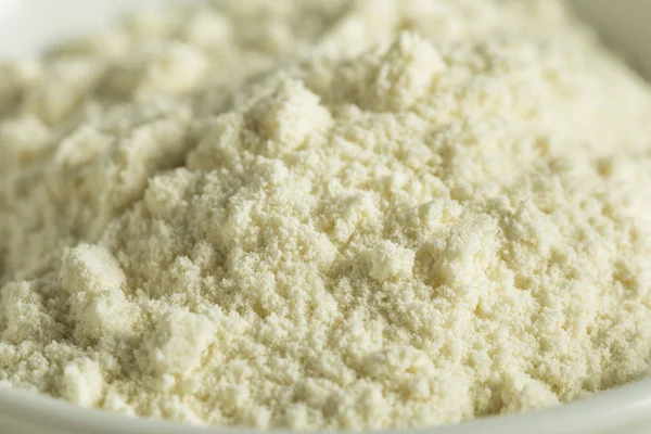 Polvo de proteína de vainilla blanca orgánica — Foto de Stock