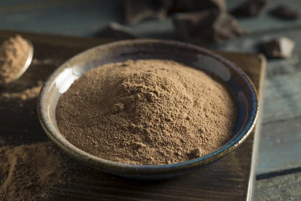 Polvo de proteína de chocolate de suero orgánico — Foto de Stock