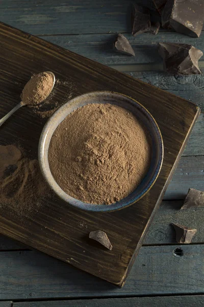 Polvo de proteína de chocolate de suero orgánico — Foto de Stock