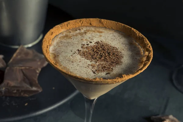 Sobremesa de Chocolate Bebida Martini Fotos De Bancos De Imagens Sem Royalties
