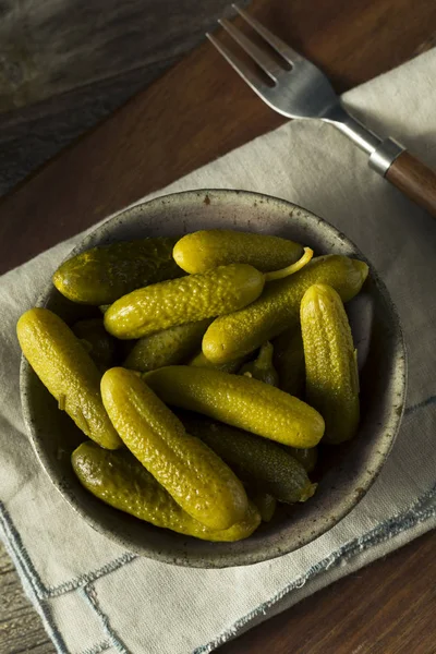Ingemaakte organische Cornichon augurk Pickles — Stockfoto