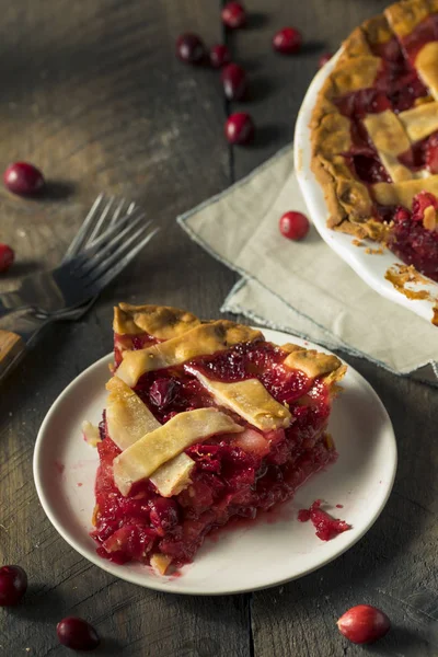 Sweet Homemade Cranberry and pear Pie — Stock Photo, Image