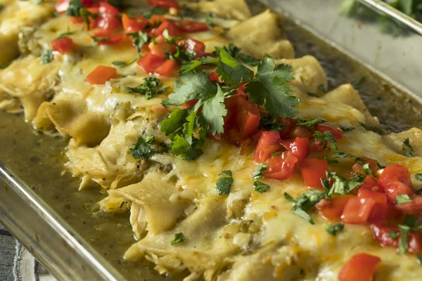 Enchiladas de pollo verde caseras —  Fotos de Stock