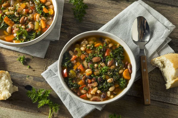 Гарячі органічних домашнє 10 квасолевий суп — стокове фото