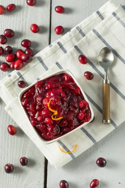 Sweet Homemade Cranberry Sauce — Stock Photo, Image