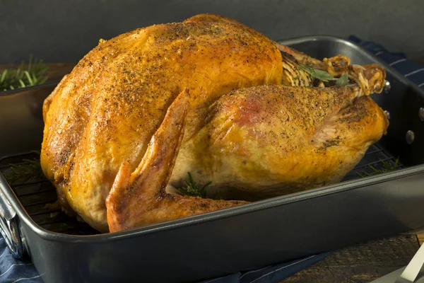 Organic Free Range Homemade Thanksgiving Turkey — Stock Photo, Image