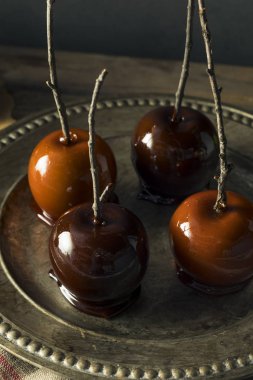 Gurme tatlı süslü şeker elma