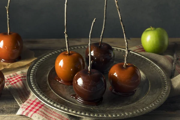 Gourmet dolce fantasia mele caramella — Foto Stock