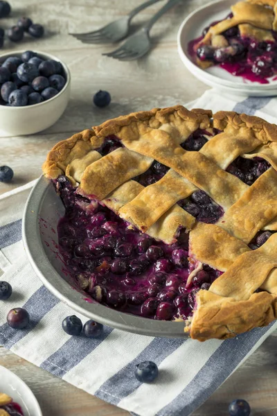 Tarte aux bleuets maison sucrée — Photo