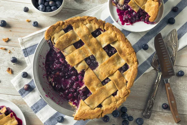 Dolce torta di mirtilli fatti in casa — Foto Stock