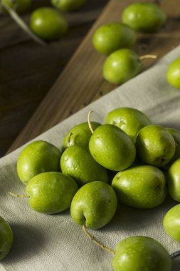 Ham yeşil organik taze zeytin