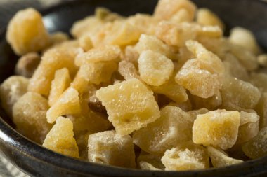 Tatlı organik kristalize zencefil şeker