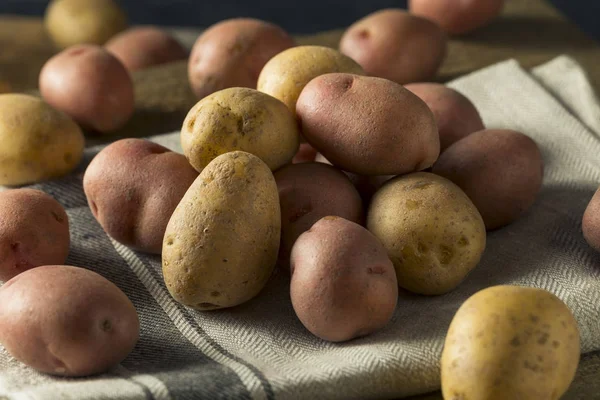 Patatas de bebé mezcladas orgánicas crudas — Foto de Stock