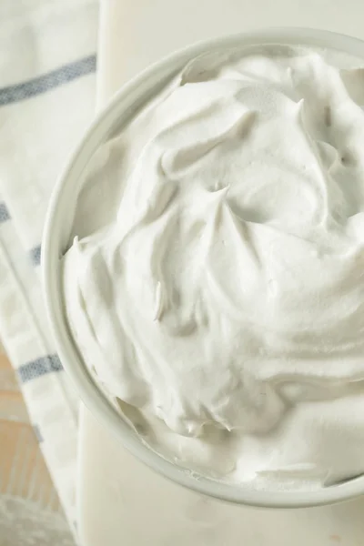 Sweet Homemade Vanilla Whipped Cream — Stock Photo, Image