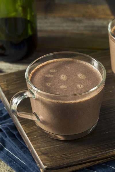 Warm Spiked Red Wine Hot Chocolate — Stock Photo, Image