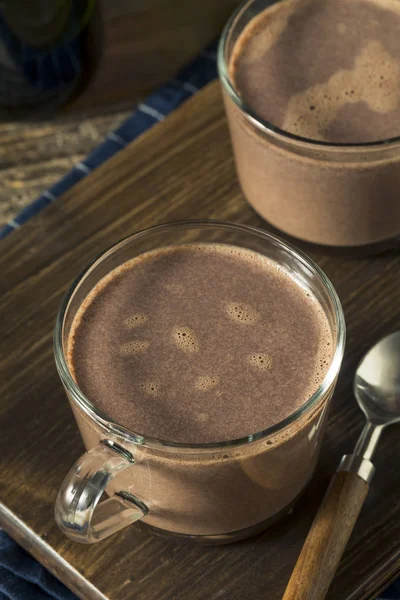 Warm Spiked Red Wine Hot Chocolate — Stock Photo, Image