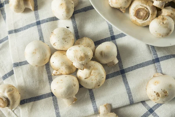 Raw White Organic Baby Button Mushrooms