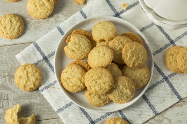 Sweet Homemade Vanilla Wafer Cookies — Stock Photo, Image