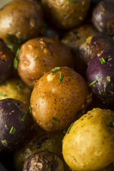 Burro fatto in casa salato e patate aglio bambino — Foto Stock
