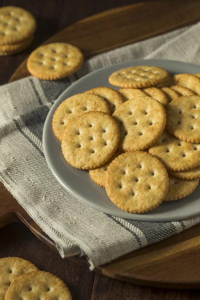 Crackers maison salés ronds — Photo