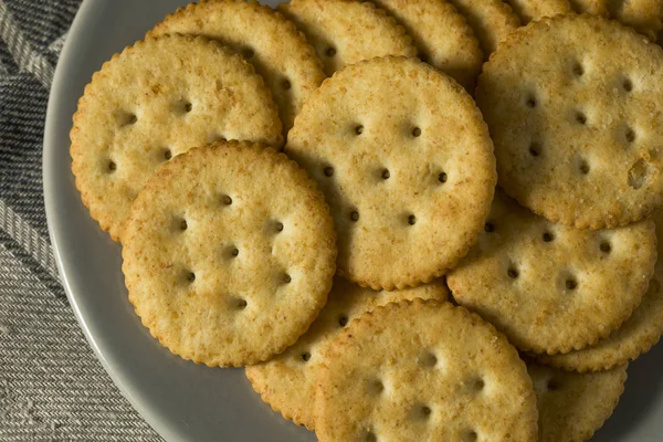 Kulaté slané domácí sušenky — Stock fotografie