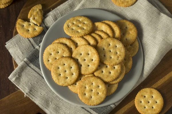 Crackers maison salés ronds — Photo