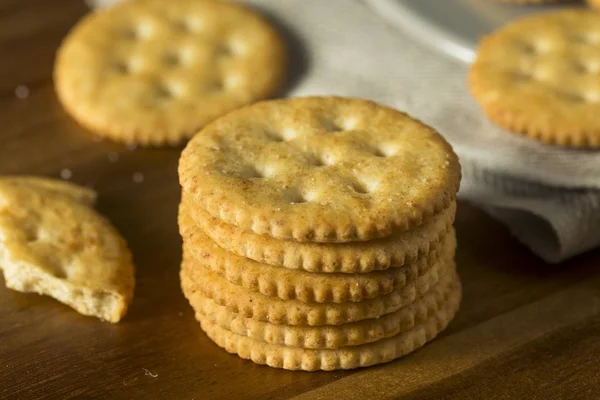 Crackers maison salés ronds — Photo