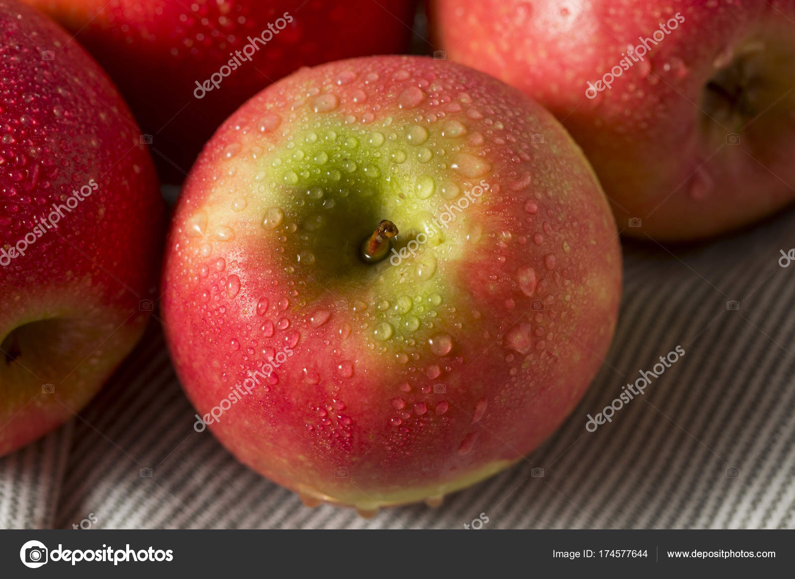 Raw Red Organic Pink Lady Apples Stock Photo by ©bhofack2 174577644